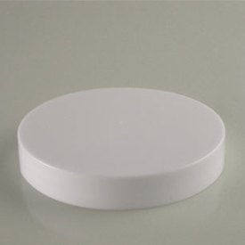 89-400 WHITE SMOOTH SIDE SMOOTH TOP SHORT SKIRT PLASTIC CT CAP