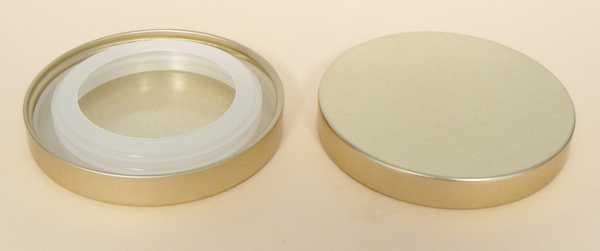 83MM WHITE TIN-PLATE STEEL CANDLEPLUG WITH PLASTIC INSERT LINER