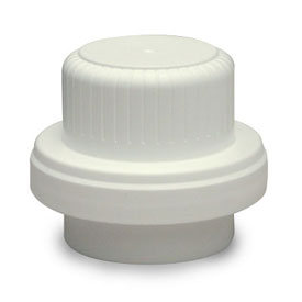 70MM WHITE MATTE PLASTIC JUMP DRAINBACK CUP CLOSURE