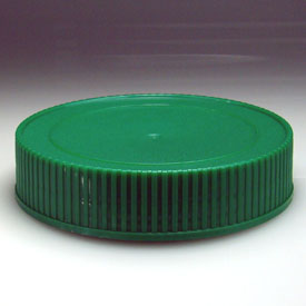 70MM GREEN RIB SIDE MATTE TOP DEEP SKIRT PLASTIC CT CAP