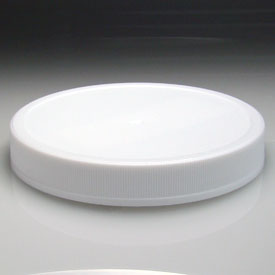 70MM WHITE SMOOTH SIDE SMOOTH TOP DEEP SKIRT PLASTIC CT CAP