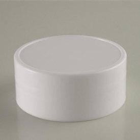 53MM WHITE SMOOTH SIDE SMOOTH TOP PLASTIC CT SPICE CAP