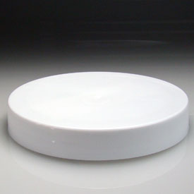 70-400 WHITE SMOOTH SIDE SMOOTH TOP PLASTIC CT CAP