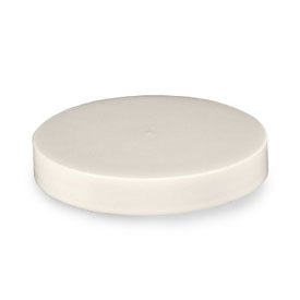70-400 WHITE SMOOTH SIDE SMOOTH TOP PLASTIC CT CAP