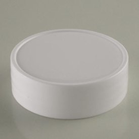 53-450 WHITE SMOOTH SIDE SMOOTH CAP SHORT SKIRT PLASTIC CT CAP