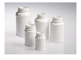 100CC WHITE INDENTED LABEL PACKER ROUND HDPE WITH 38-400 NECK FINISH