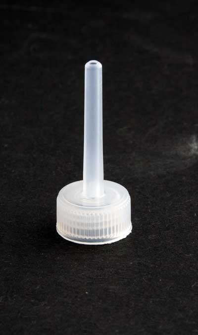  NATURAL RIB SIDE #16 TUBE NECK TOP SEAL OPEN SPOUT CLOSURE (0.056" ORIFICE)