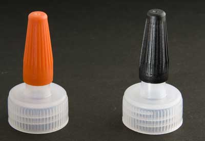 24-410 NATURAL RIB SIDE LAND SEAL OPEN SPOUT CLOSURE (0.090" ORIFICE)