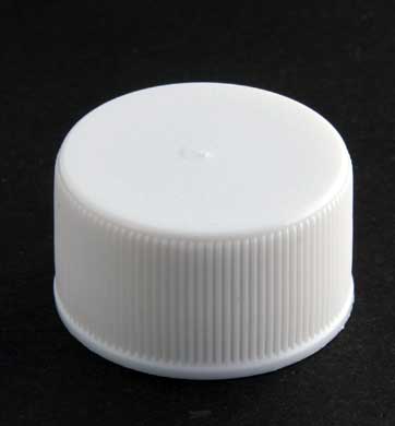 26MM WHITE RIB SIDE VALVE SEAL CONTINUOUS THREAD (CT) CAP
