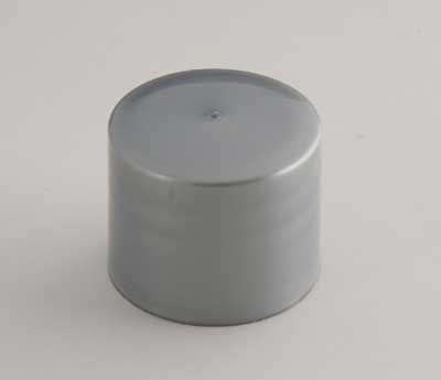 18-415 SILVER SMOOTH SIDE / SMOOTH TOP LAND SEAL CONTINUOUS THREAD (CT) CAP