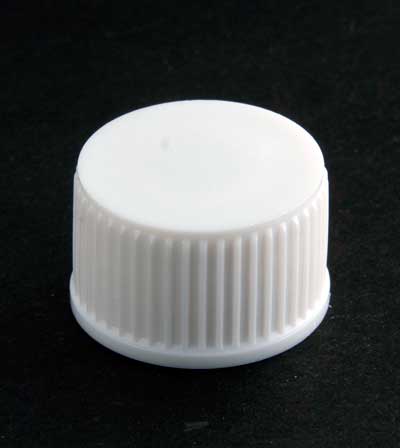 28-415 WHITE SMOOTH SIDE / SMOOTH TOP PLUG SEAL CONTINUOUS THREAD (CT) CAP