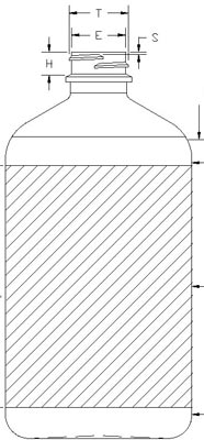 500ML WHITE METRIC OVAL PET WITH 28-400 NECK FINISH