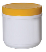 16OZ WHITE CANISTER ROUND HDPE WITH 89MM NECK