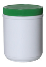 23OZ WHITE CANISTER ROUND HDPE WITH 89MM NECK