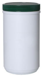 32OZ WHITE CANISTER ROUND HDPE WITH 89MM NECK