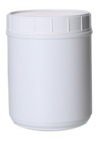 60OZ WHITE CANISTER ROUND HDPE WITH 120MM NECK