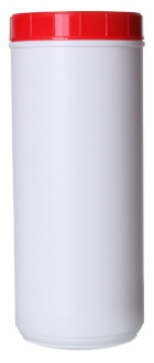 120OZ NATURAL CANISTER ROUND HDPE WITH 120MM NECK