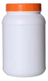 128OZ NATURAL CANISTER ROUND HDPE WITH 120MM NECK
