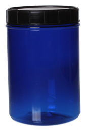 76OZ WHITE CANISTER ROUND PET WITH 120MM NECK