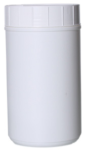 85OZ WHITE CANISTER-TOWEL WIPE ST ROUND HDPE WITH 120MM NECK