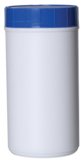 100OZ WHITE CANISTER-TOWEL WIPE ST ROUND HDPE WITH 120MM NECK