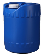5GALLON BLUE TIGHTHEAD ROUND HDPE WITH 70MM NECK
