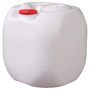 4GALLON WHITE EURO ROUNDED TIGHTHEAD SQUARE HDPE WITH 56MM NECK