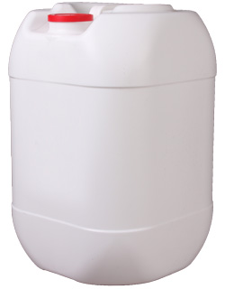 5GALLON WHITE EURO ROUNDED TIGHTHEAD SQUARE HDPE WITH 56MM NECK