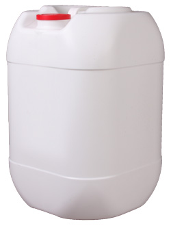 6GALLON WHITE EURO ROUNDED TIGHTHEAD SQUARE HDPE WITH 56MM NECK