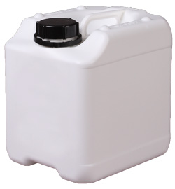 5LITER WHITE TIGHTHEAD RECTANGULAR HDPE WITH 50MM NECK
