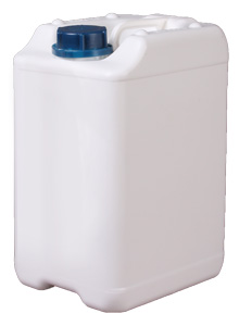 2GALLON WHITE TIGHTHEAD RECTANGULAR HDPE WITH 50MM NECK