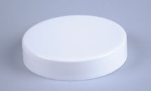 45MM WHITE SMOOTH SIDE / SMOOTH TOP PP CONTINUOUS THREAD (CT) CAP