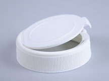 45MM WHITE RIB SIDE PP FLIP TOP THUMBLE EZY CLOSURE