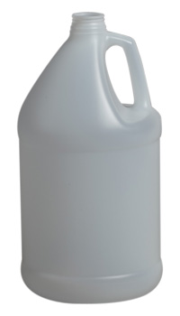 1GALLON WHITE HANDLEWARE ROUND HDPE
