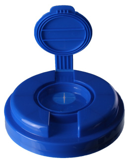120MM BLUE PP SNAP TOP CLOSURE SNPT