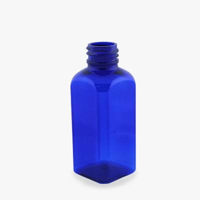 2OZ BLUE FRENCH SQUARE PET WITH 20-410 NECK FINISH