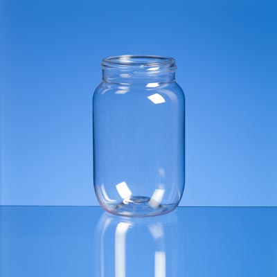 8OZ NATURAL VASO JAR ROUND PET WITH 53-400 NECK FINISH