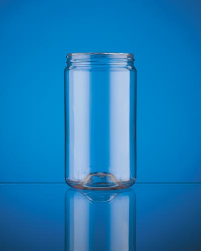 8OZ NATURAL WESTLAKE JAR ROUND PET WITH 58-400 NECK FINISH