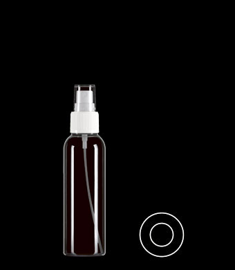 100ML TALL BOSTON ROUND PETG WITH 22-410 NECK FINISH