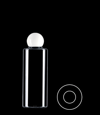 200ML SHORT TUBULAR ROUND PETG WITH 24-410 NECK FINISH
