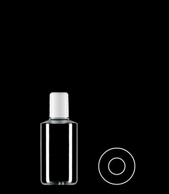 100ML SHORT TUBULAR ROUND PETG WITH 20-415 NECK FINISH