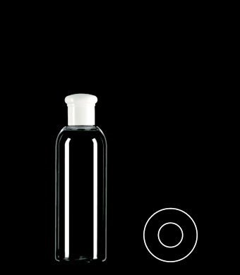 150ML TALL BOSTON ROUND PET WITH 20-415 NECK FINISH