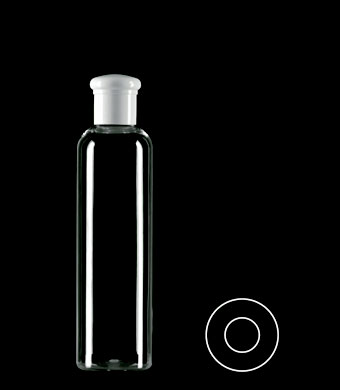 150ML SLIM TALL BOSTON ROUND PET WITH 20-415 NECK FINISH