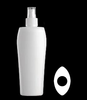 200ML EVOLUTION OVAL HDPE WITH 24-410 NECK FINISH