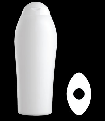400ML EVOLUTION OVAL HDPE WITH 21MM NECK