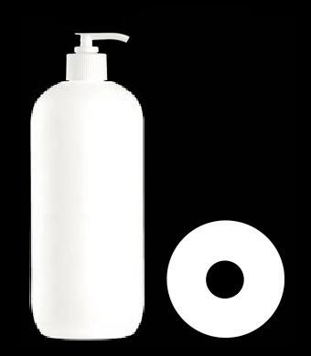 1000ML BOSTON ROUND HDPE WITH 28-410 NECK FINISH