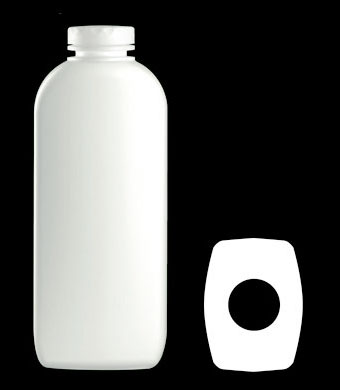 350GRAM TALC RECTANGULAR HDPE WITH 33MM NECK