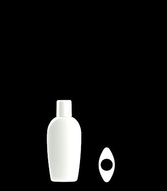30ML ALMOND OVAL HDPE WITH 15-415 NECK FINISH