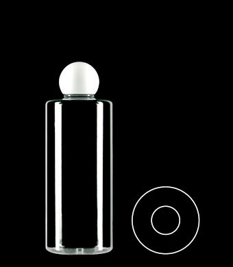 300ML SHORT TUBULAR ROUND PETG WITH 24-410 NECK FINISH