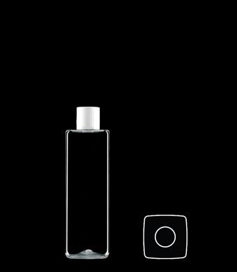 150ML TALL SQUARE PET WITH 20-415 NECK FINISH